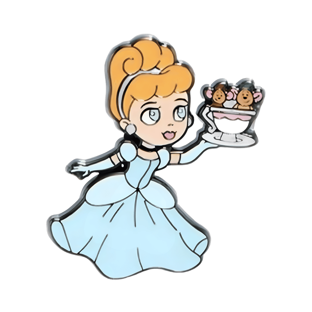 Cinderella with Gus and Jaq Disney pin