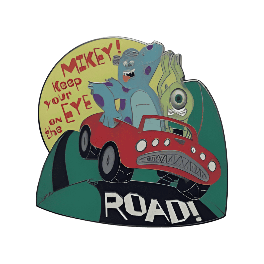 Mike and Sulley - “Keep Your Eye on the Road” Disney pin