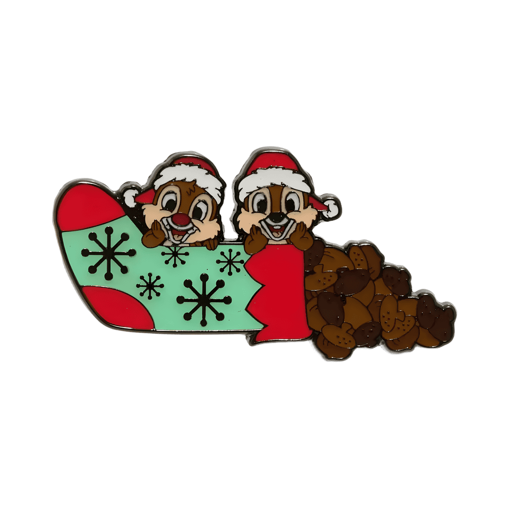Chip and Dale Acorn Stocking Disney pin