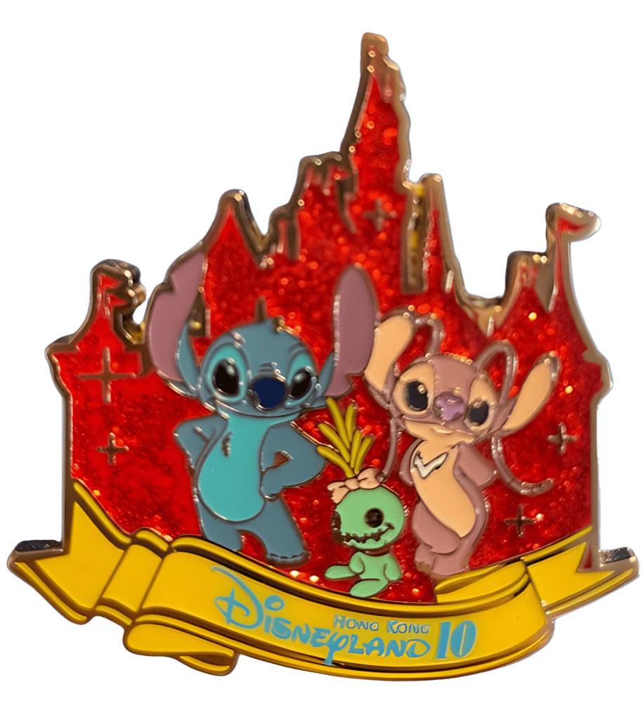 Angel, Stitch, and Scrump Disney pin