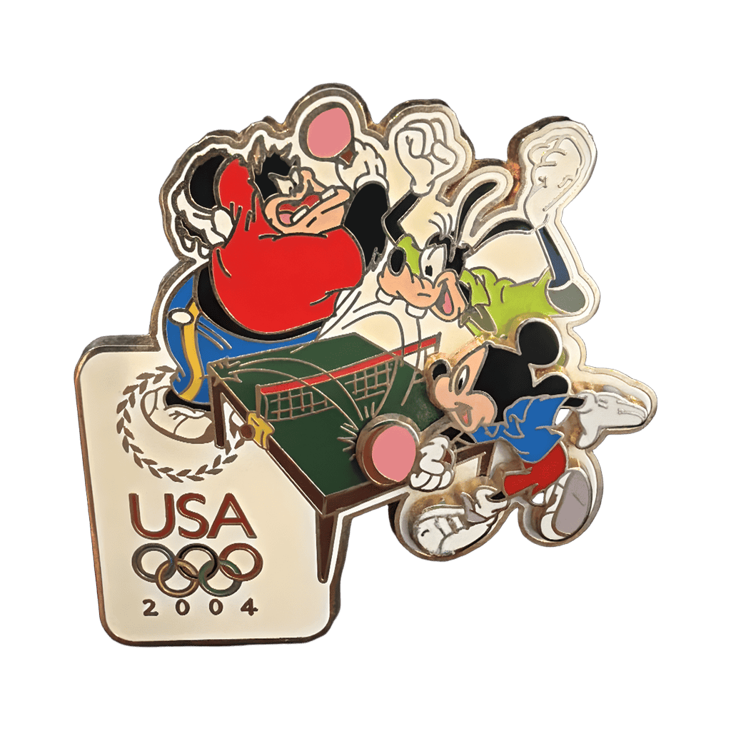 USA Olympics 2004 Ping Pong Disney pin