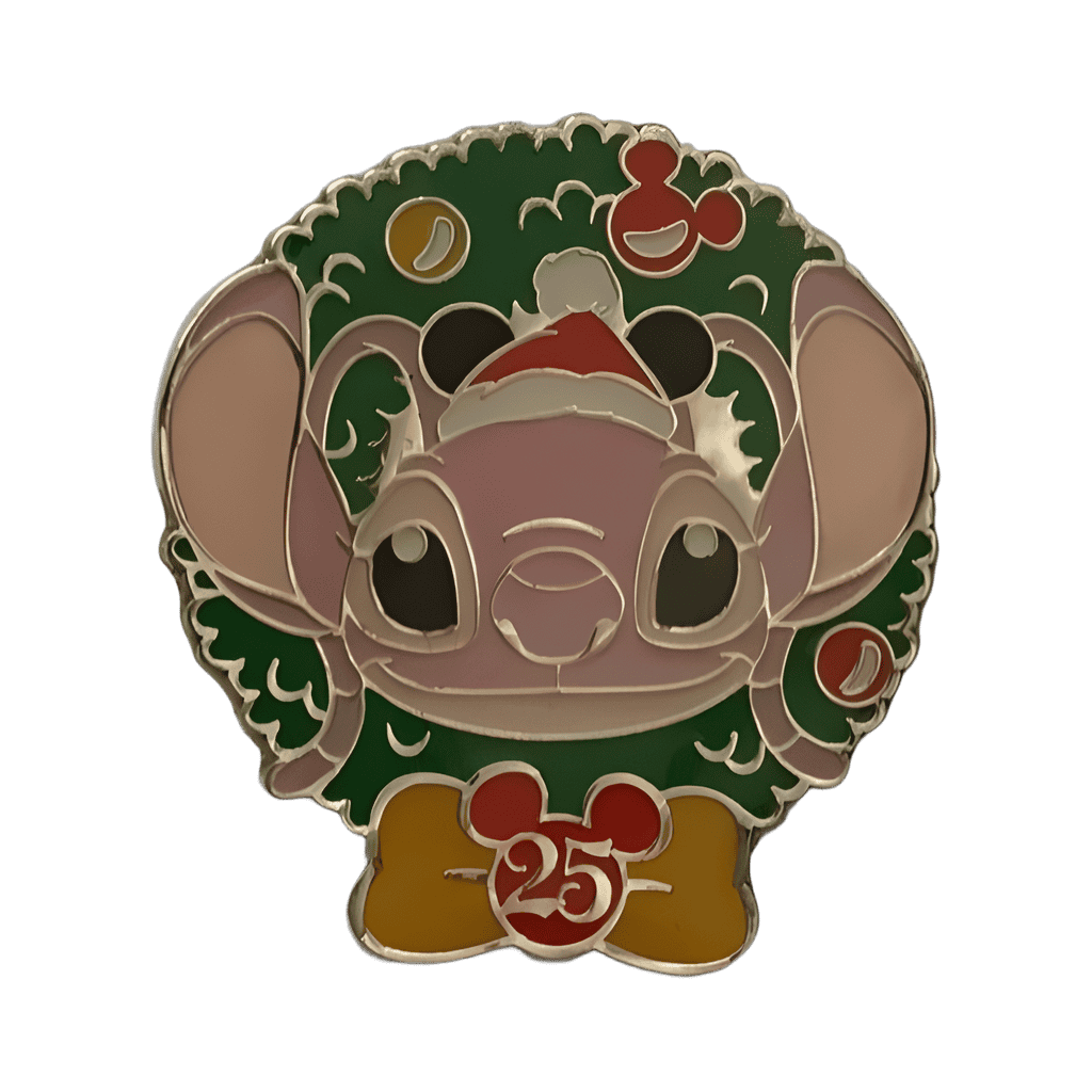 25th Anniversary - Christmas Wreath - Angel Disney pin