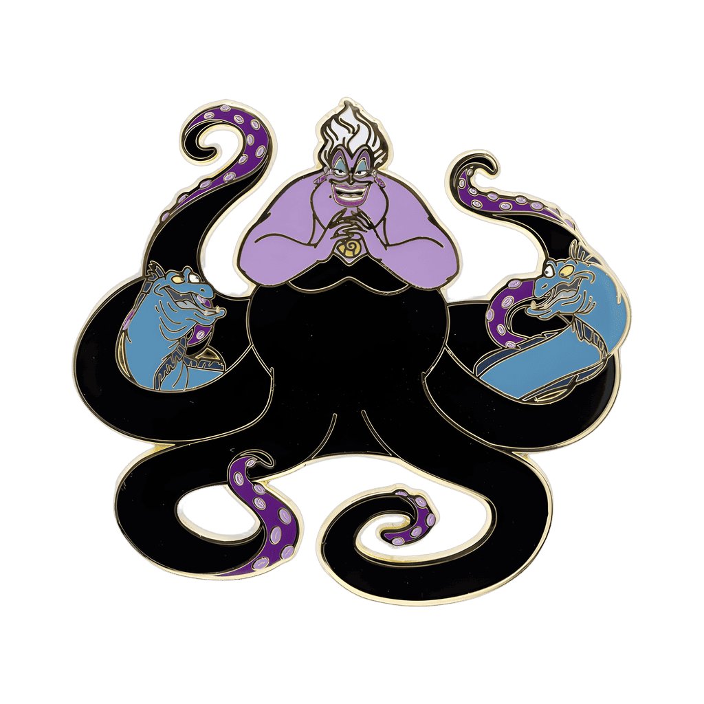 Ursula with Flotsam and Jetsam Disney pin