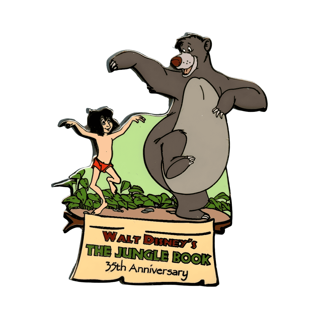 Mowgli and Baloo Disney pin