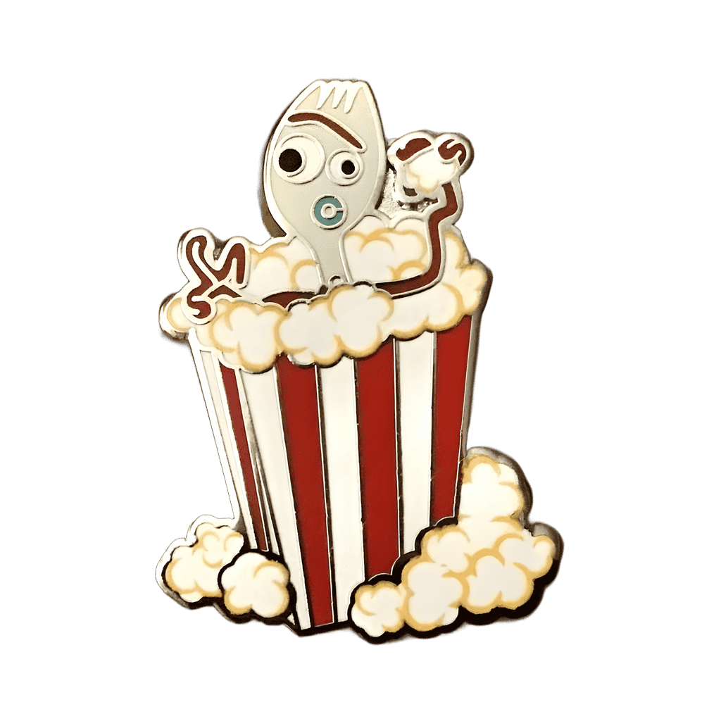 Forky Inside a Popcorn Bucket Disney pin