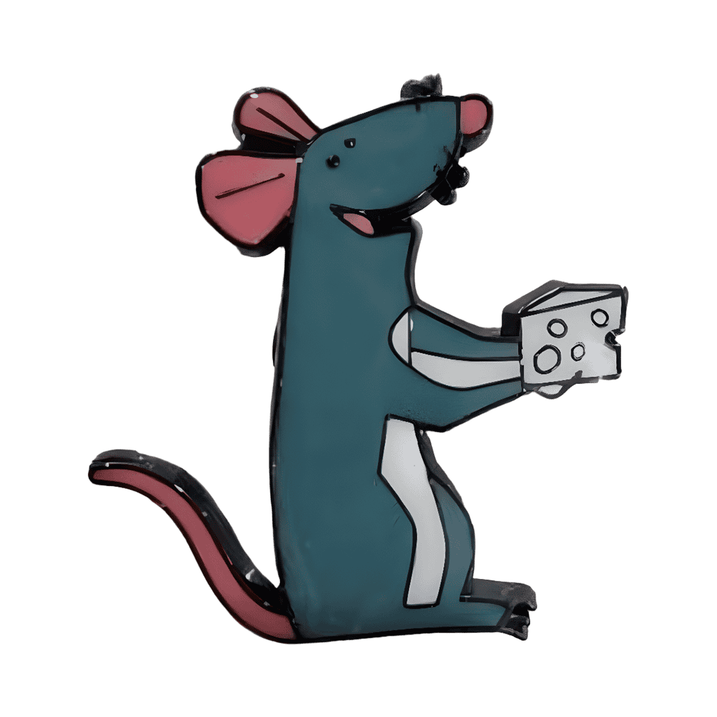 Remy Holding Cheese Disney pin