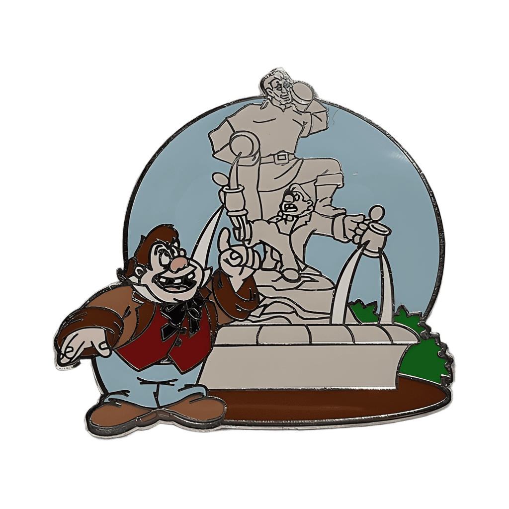 LeFou with Gaston's Tavern Fountain Disney pin