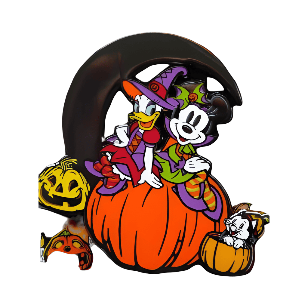 Witch Minnie and Daisy on pumpkin Disney pin