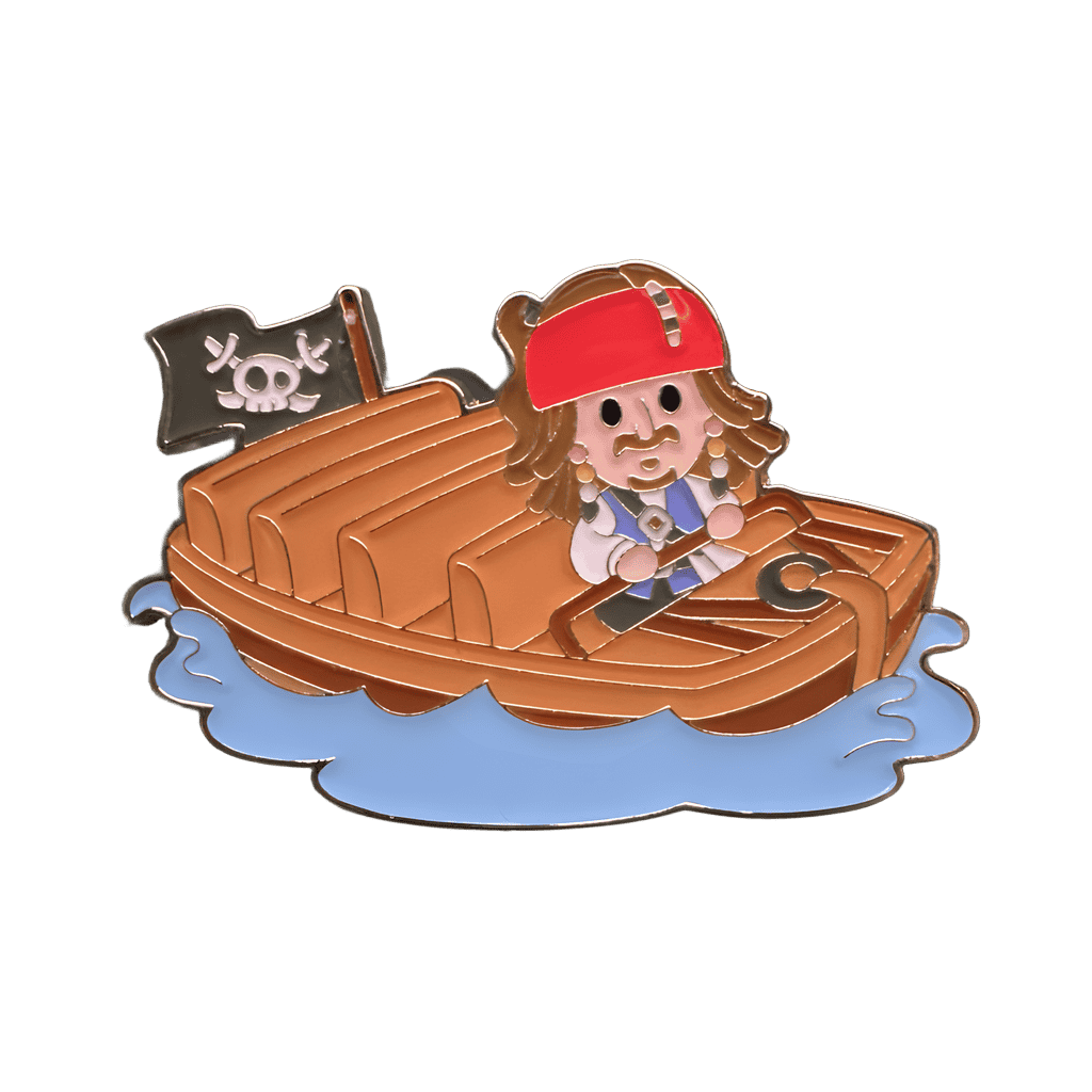 Jack Sparrow on Pirates of the Caribbean Disney pin
