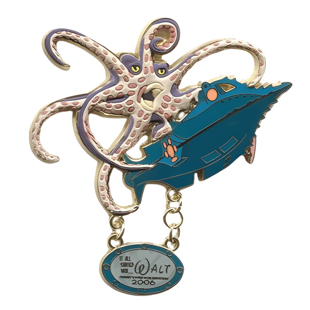 Squid Attack Disney pin