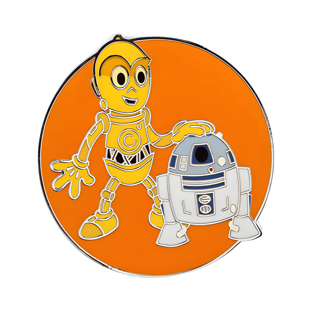 C-3PO and R2-D2 Disney pin