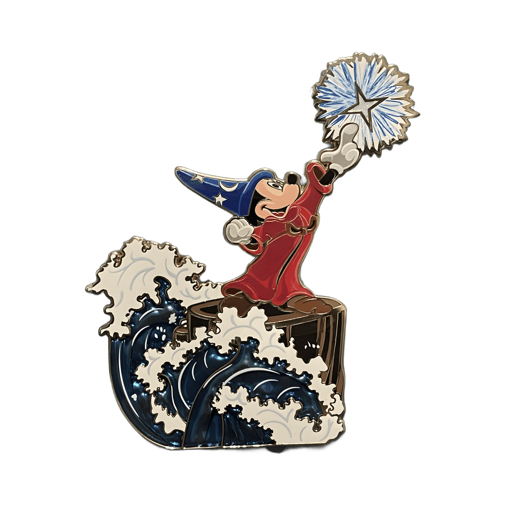Sorcerer Mickey Starstream Cutout Disney pin