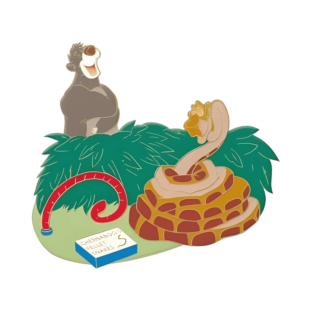 Baloo and Kaa Disney pin