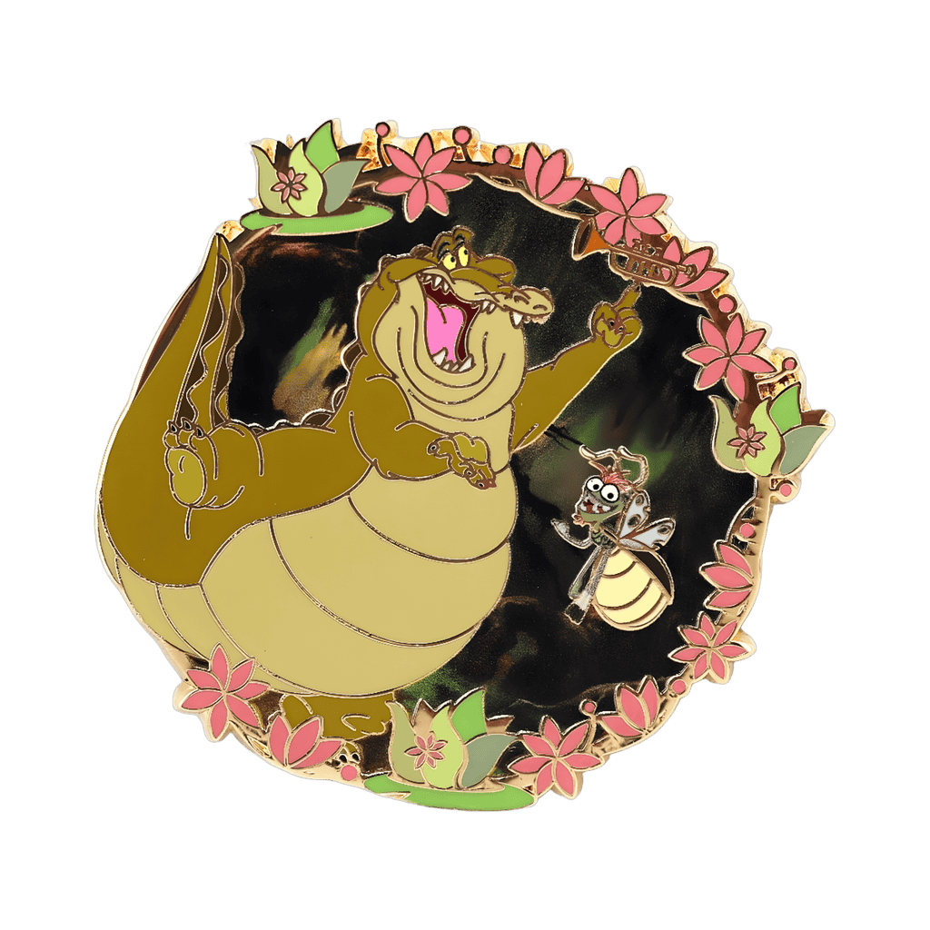 Louis and Ray with flowers Disney pin