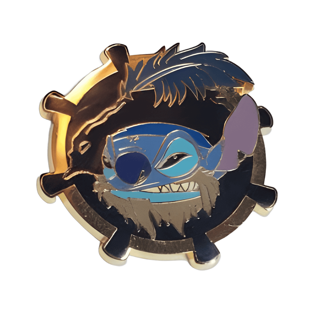 Stitch as Captain Barbossa Disney pin
