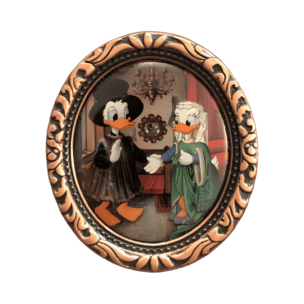 Donald & Daisy in Van Eyck Disney pin