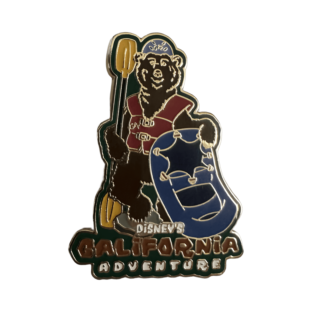 Grizzly River Run - Grr the Bear With Raft Disney pin