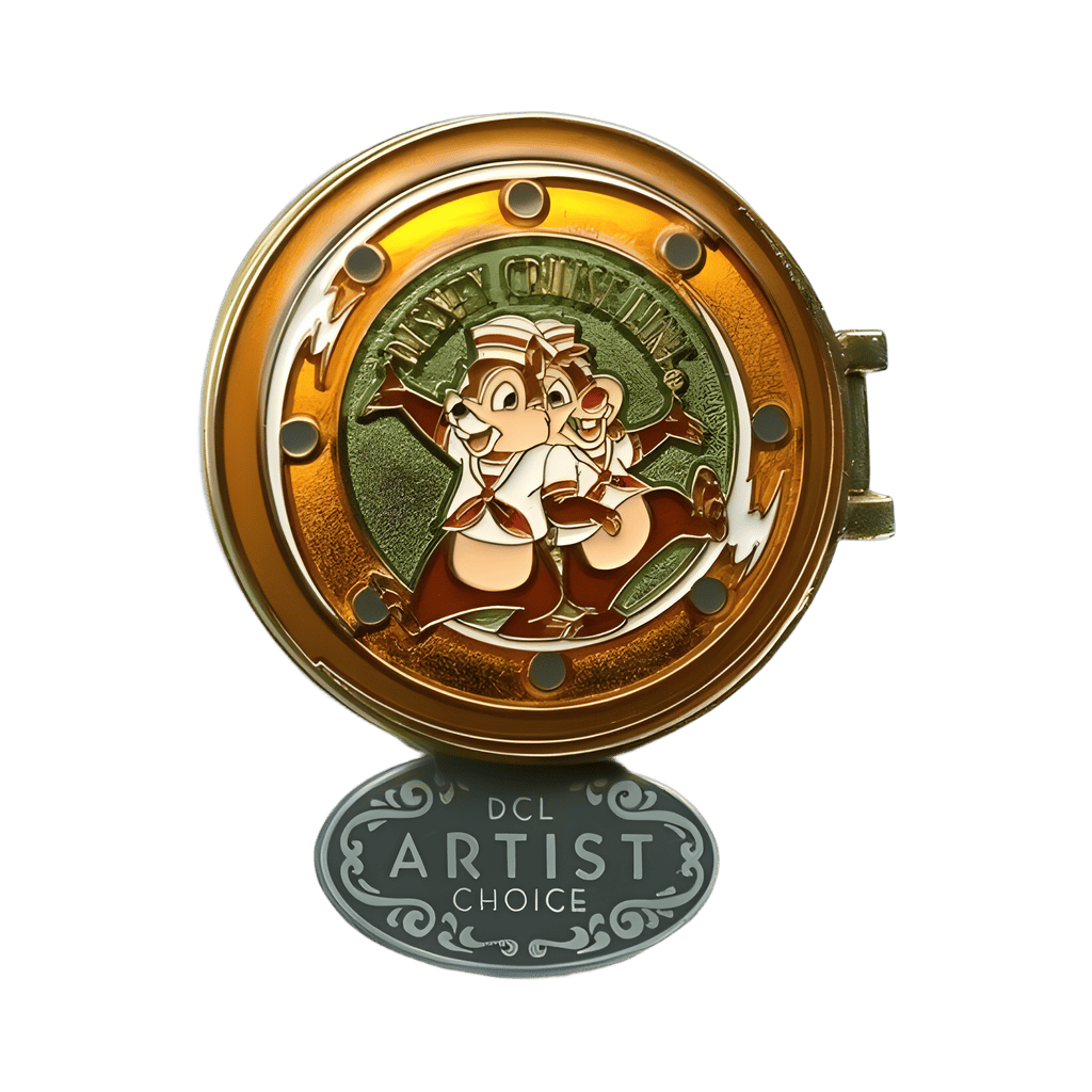 Sailors Chip & Dale in a Porthole Disney pin