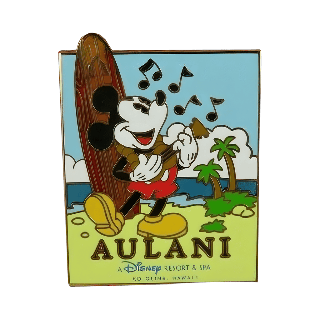 Mickey Mouse with Ukulele and Surf Board Disney pin
