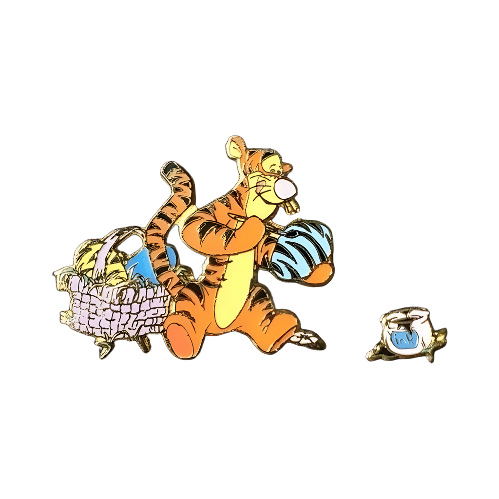 Tigger with Basket 2-pin set Disney pin