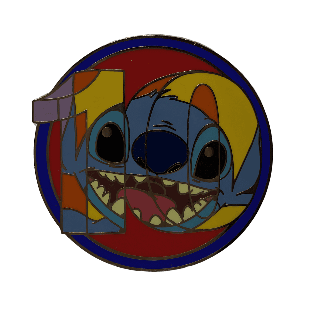 Stitch with Red Background Disney pin