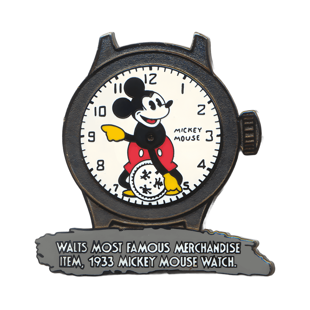 #7 Walt's Most Famous Merchandise Item - 1933 Mickey Mouse Watch Disney pin