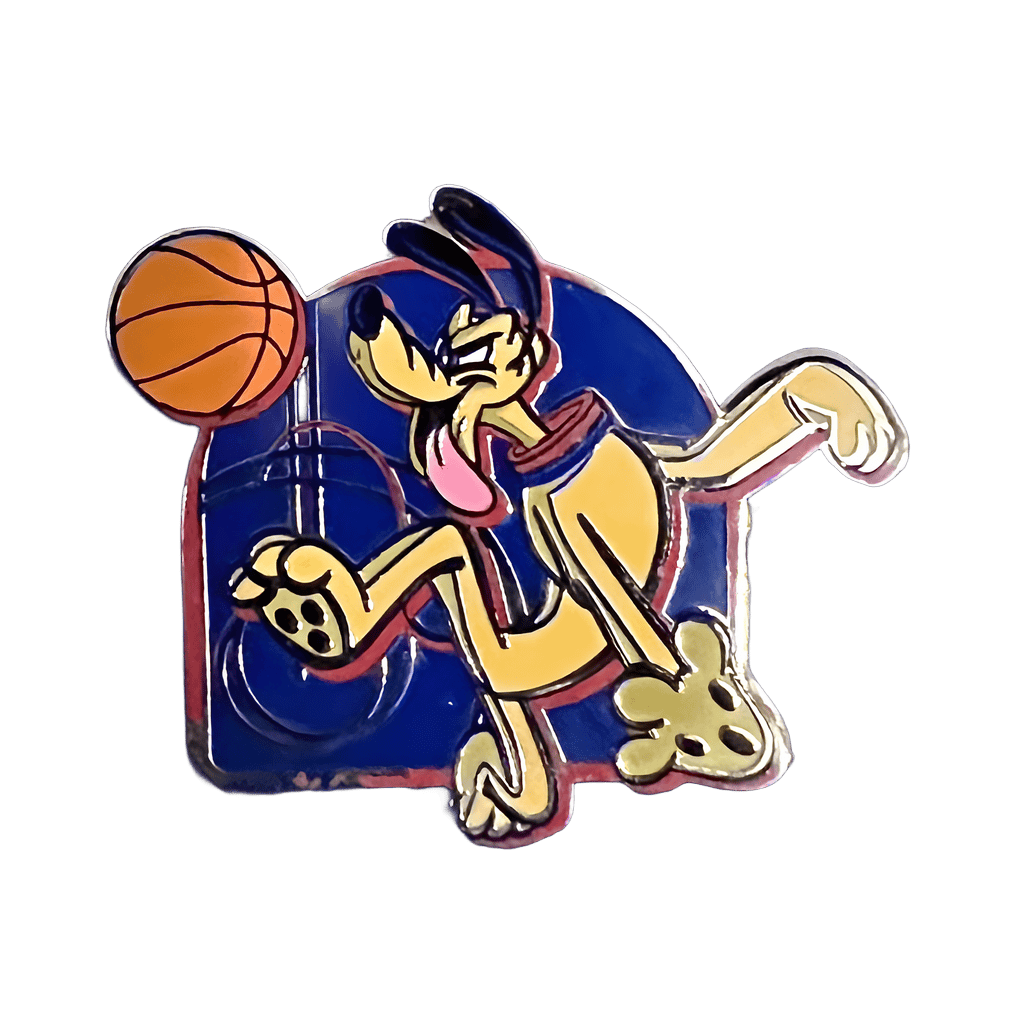 NBA Pluto with basketball Disney pin