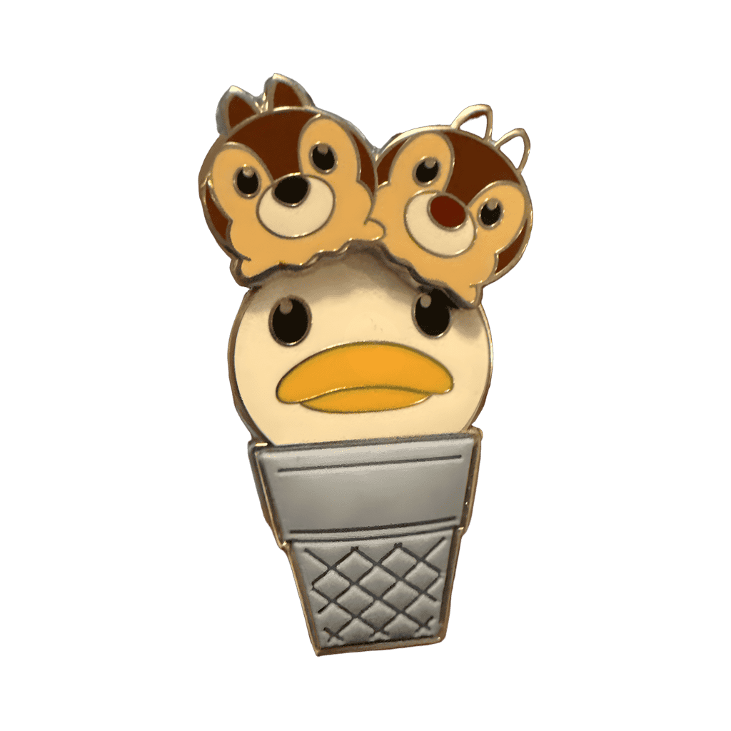 Chip & Dale Donald Duck Ice Cream Disney pin