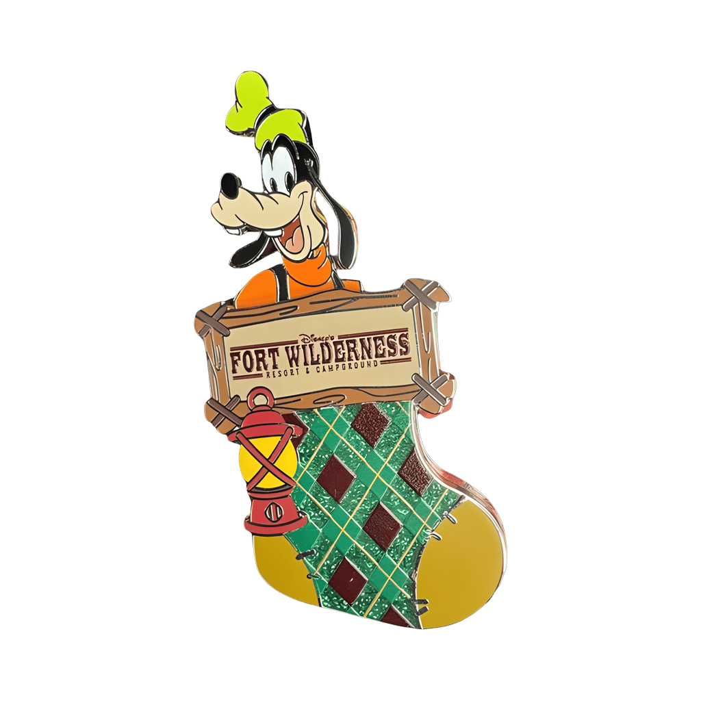 Fort Wilderness Resort Christmas Stocking - Goofy Disney pin