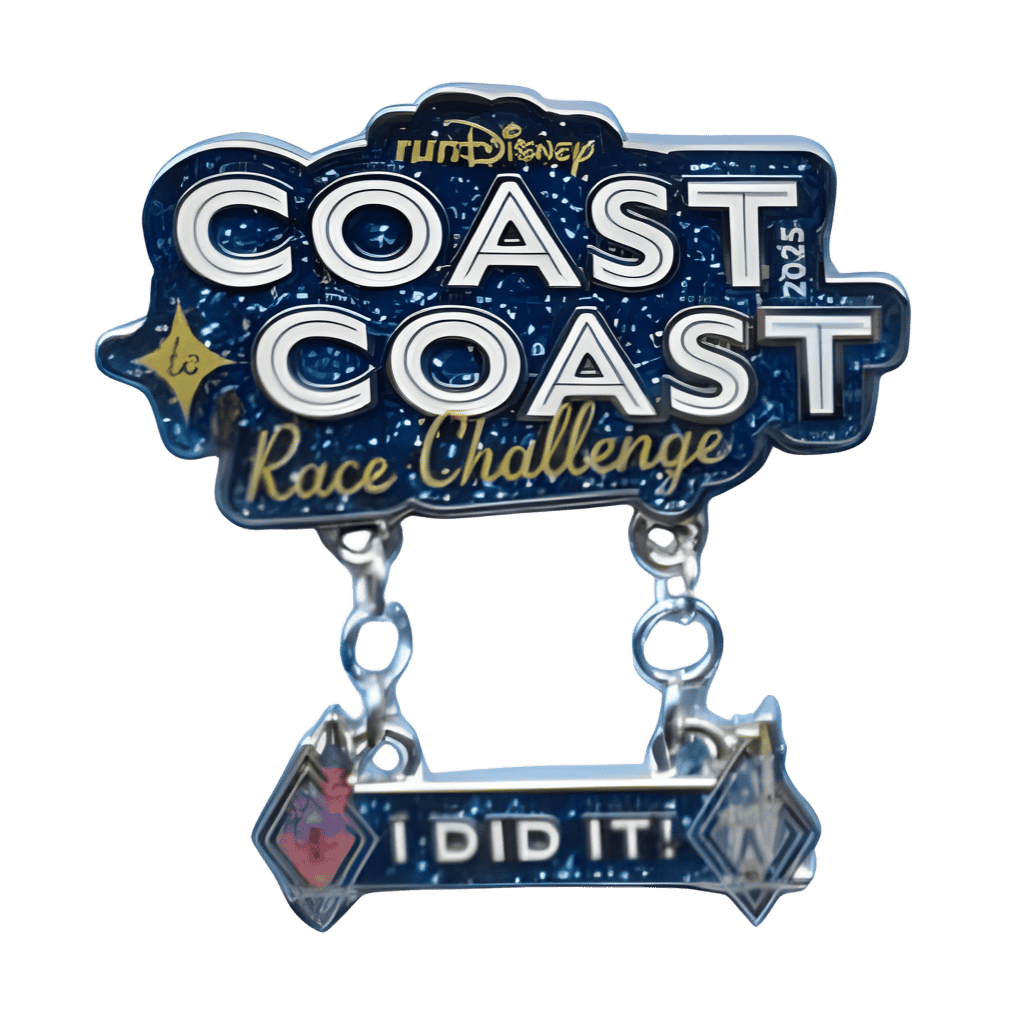 Coast to Coast Race Challenge I Did It! Dangle Disney pin