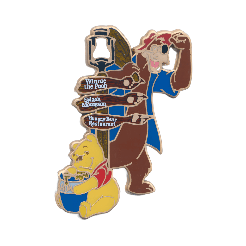 Brer Bear and Winnie the Pooh Disney pin