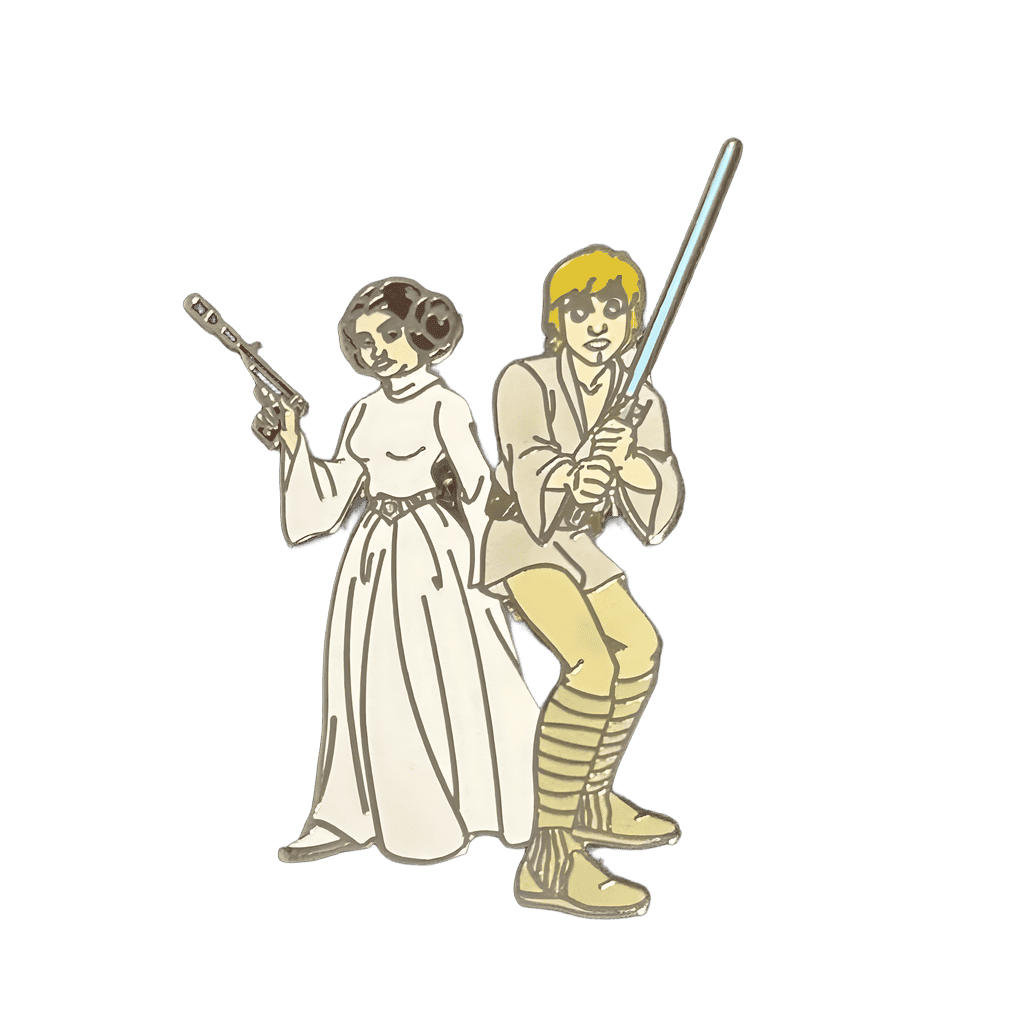 Luke and Leia (from 4 pin set) Disney pin