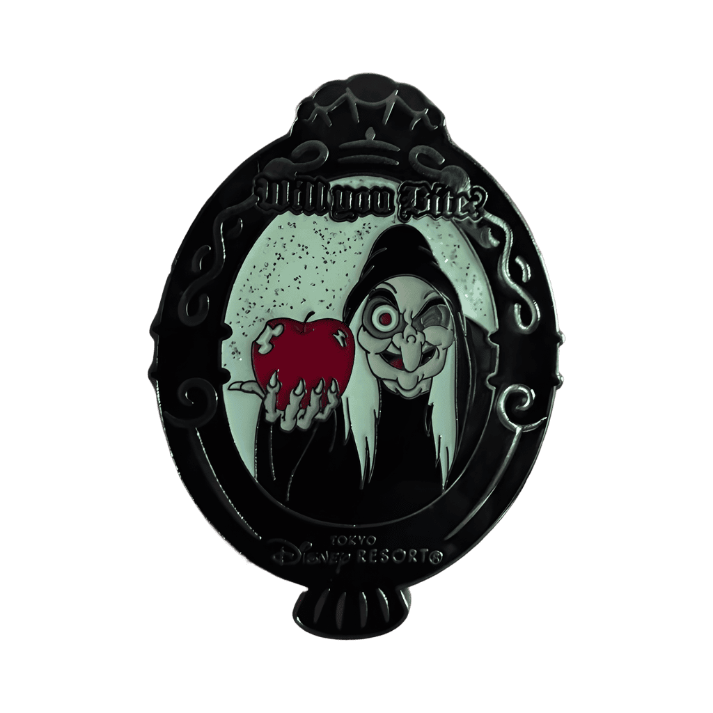 Old Hag with Apple - Will You Bite? Disney pin