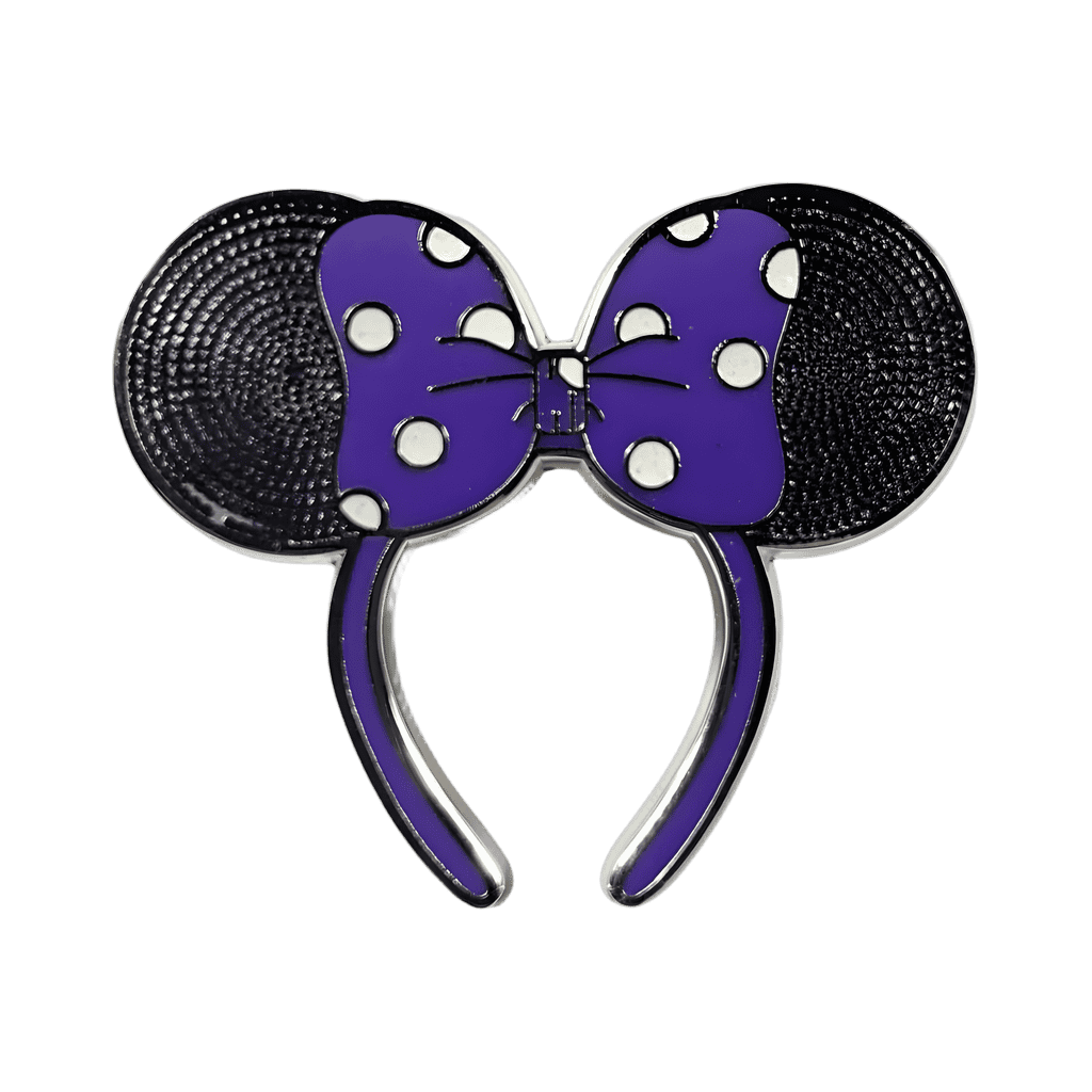 Purple and Black Polka Dot Disney pin