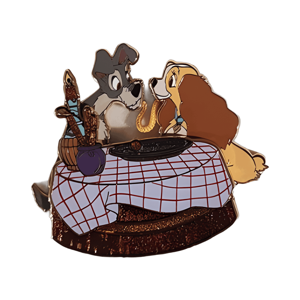 Lady and the Tramp Spaghetti Scene Disney pin