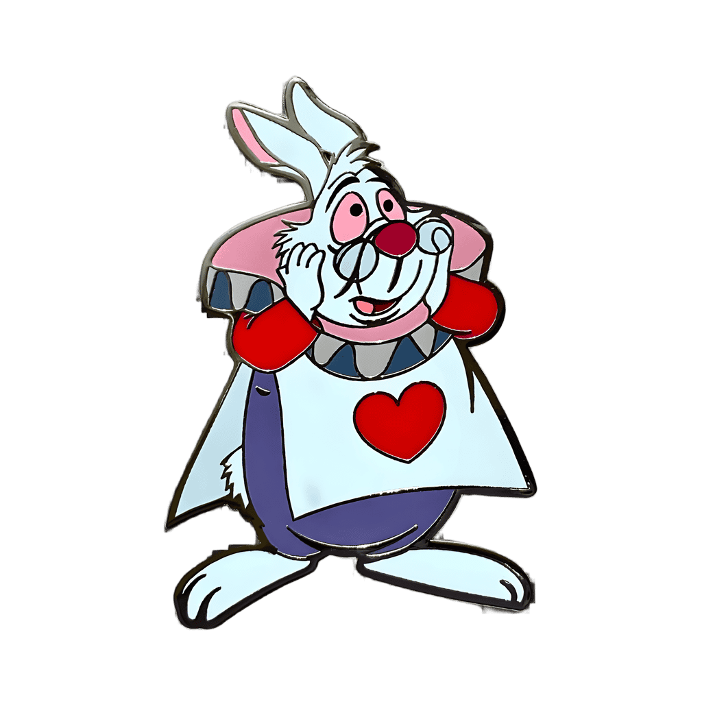 Worrisome White Rabbit Disney pin