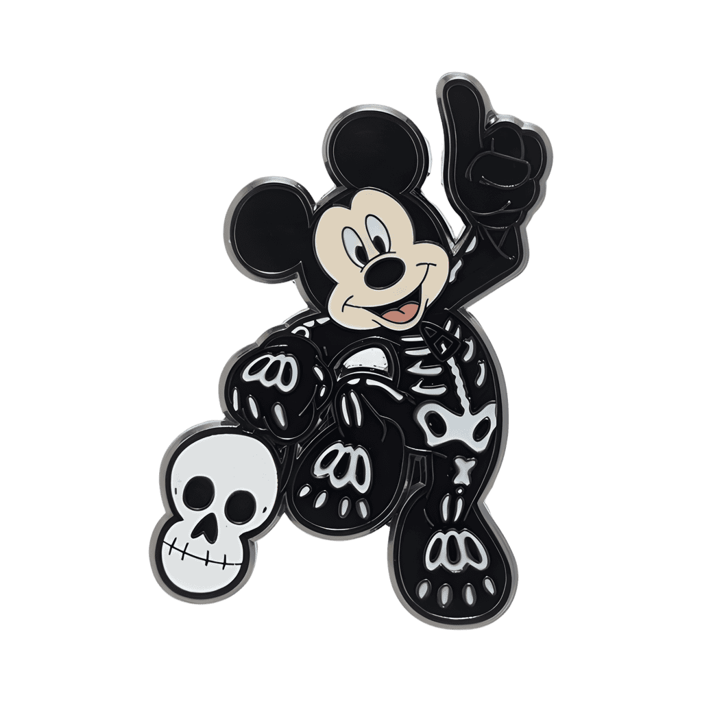 Mickey and Minnie in Skeleton Costumes Pin Set - Mickey Disney pin