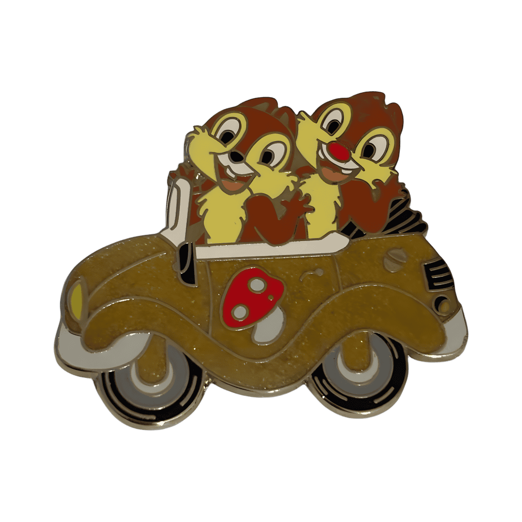 Chip & Dale in Car Disney pin