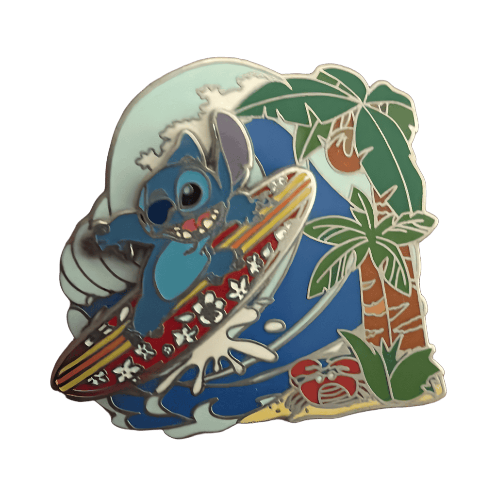 Stitch Surfing Disney pin