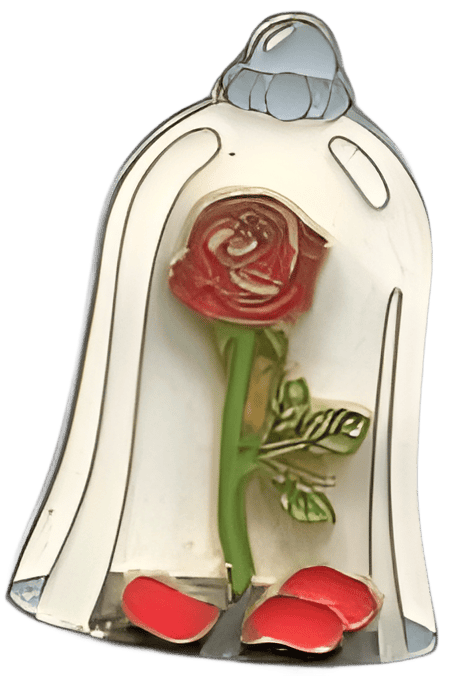 Rose Bell Jar Disney pin
