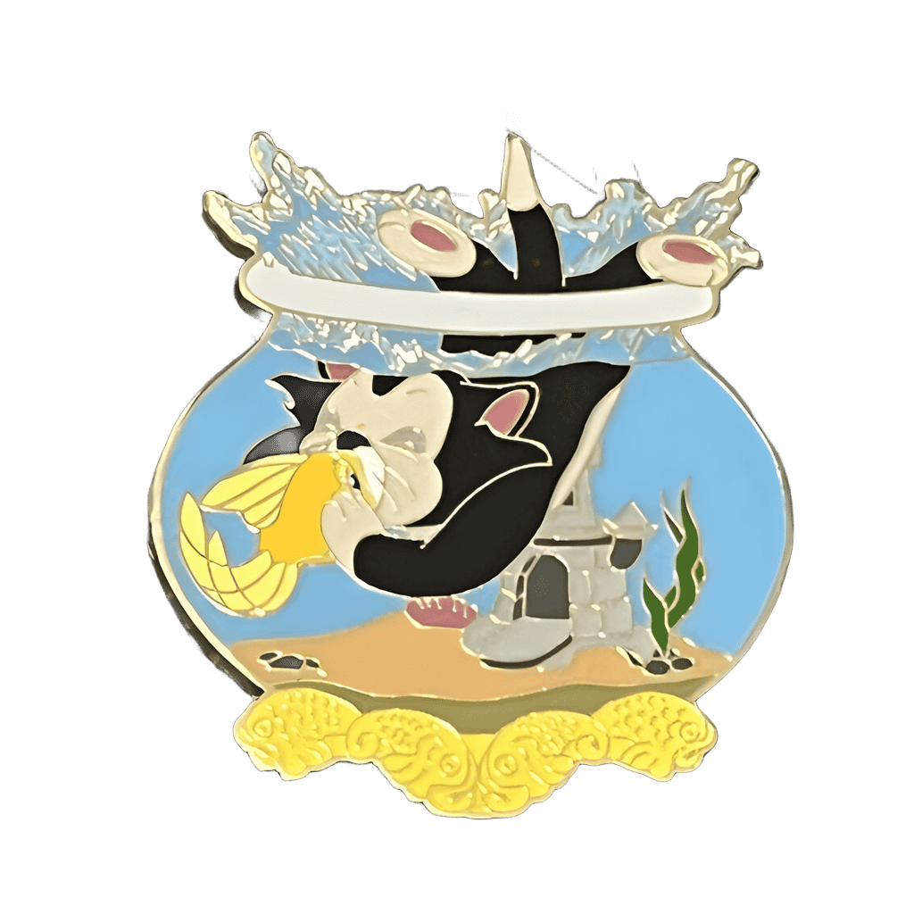 Figaro Kissing Cleo Disney pin