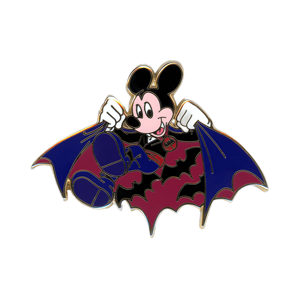 Vampire Mickey Flying with Bats Disney pin