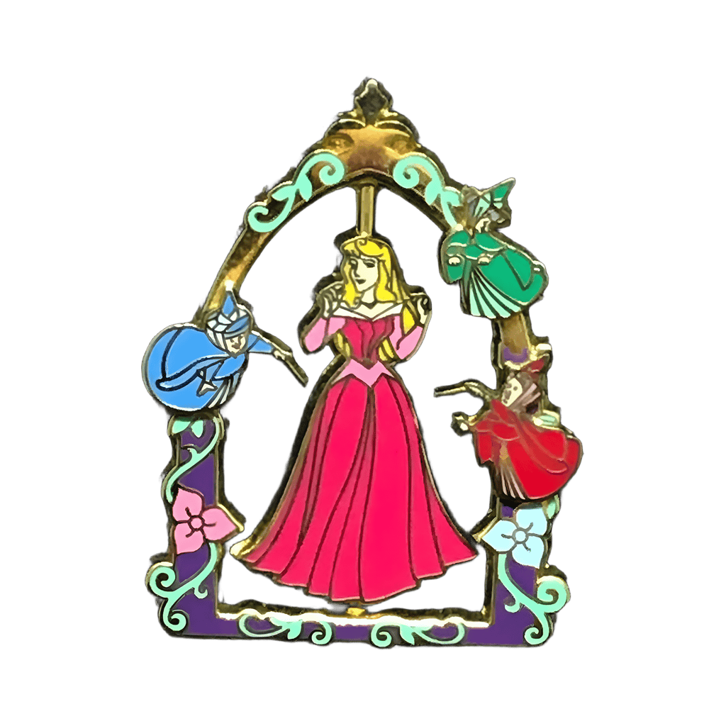 Princess Aurora - Pink or Blue Dress Spinner Disney pin