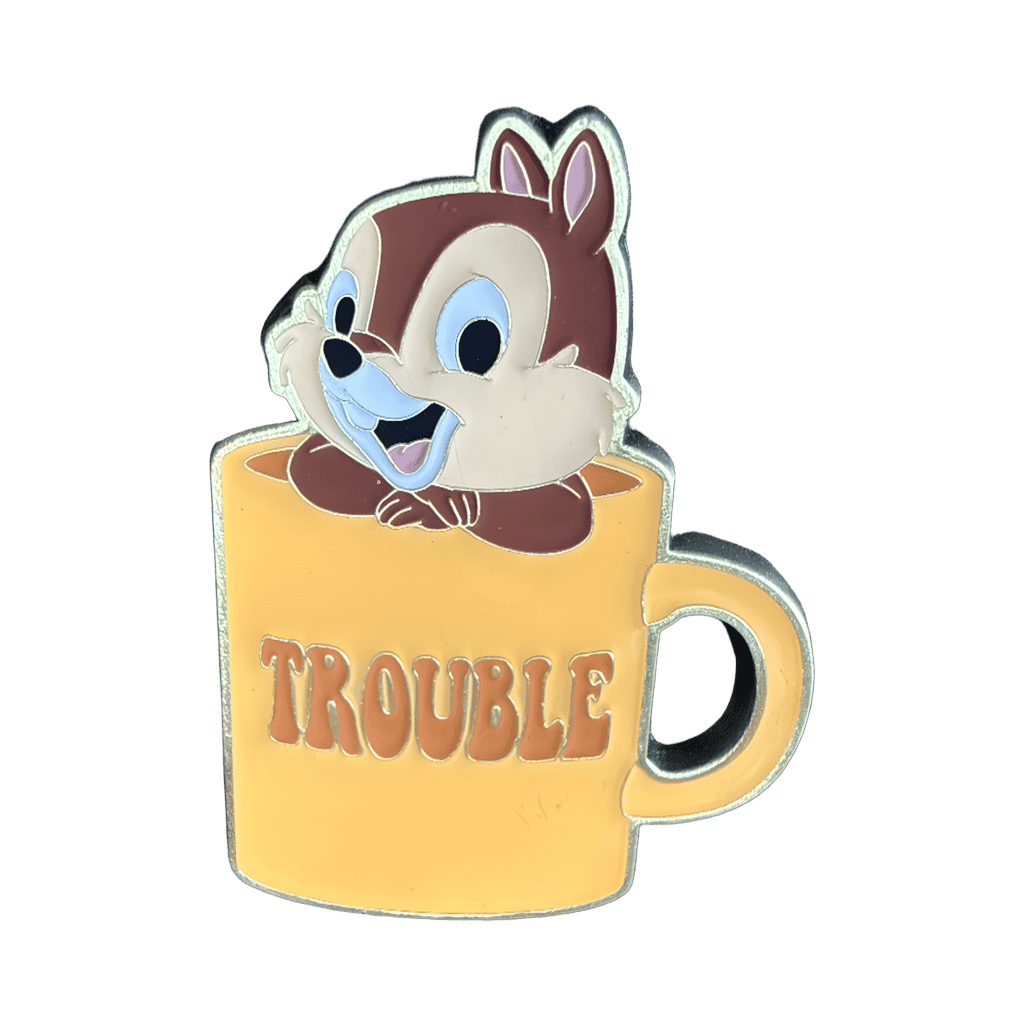 Chip Trouble mug Disney pin
