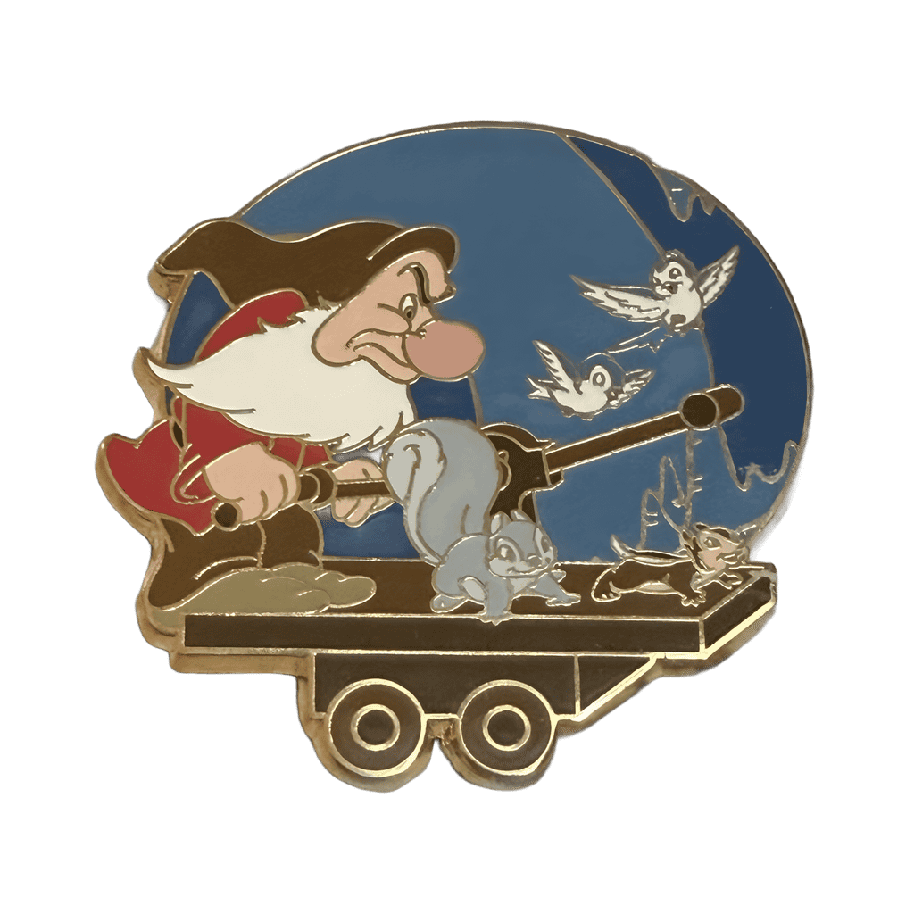 Grumpy Mine Car Disney pin