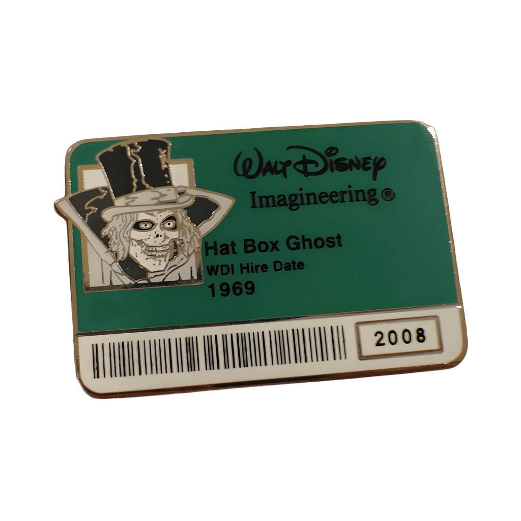 Hatbox Ghost ID Badge Disney pin
