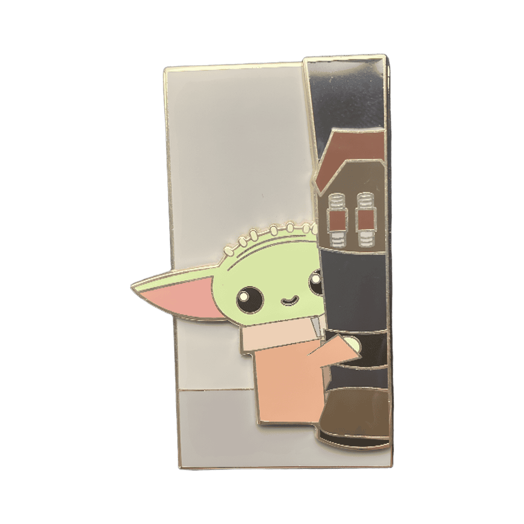 Grogu Peeking Disney pin