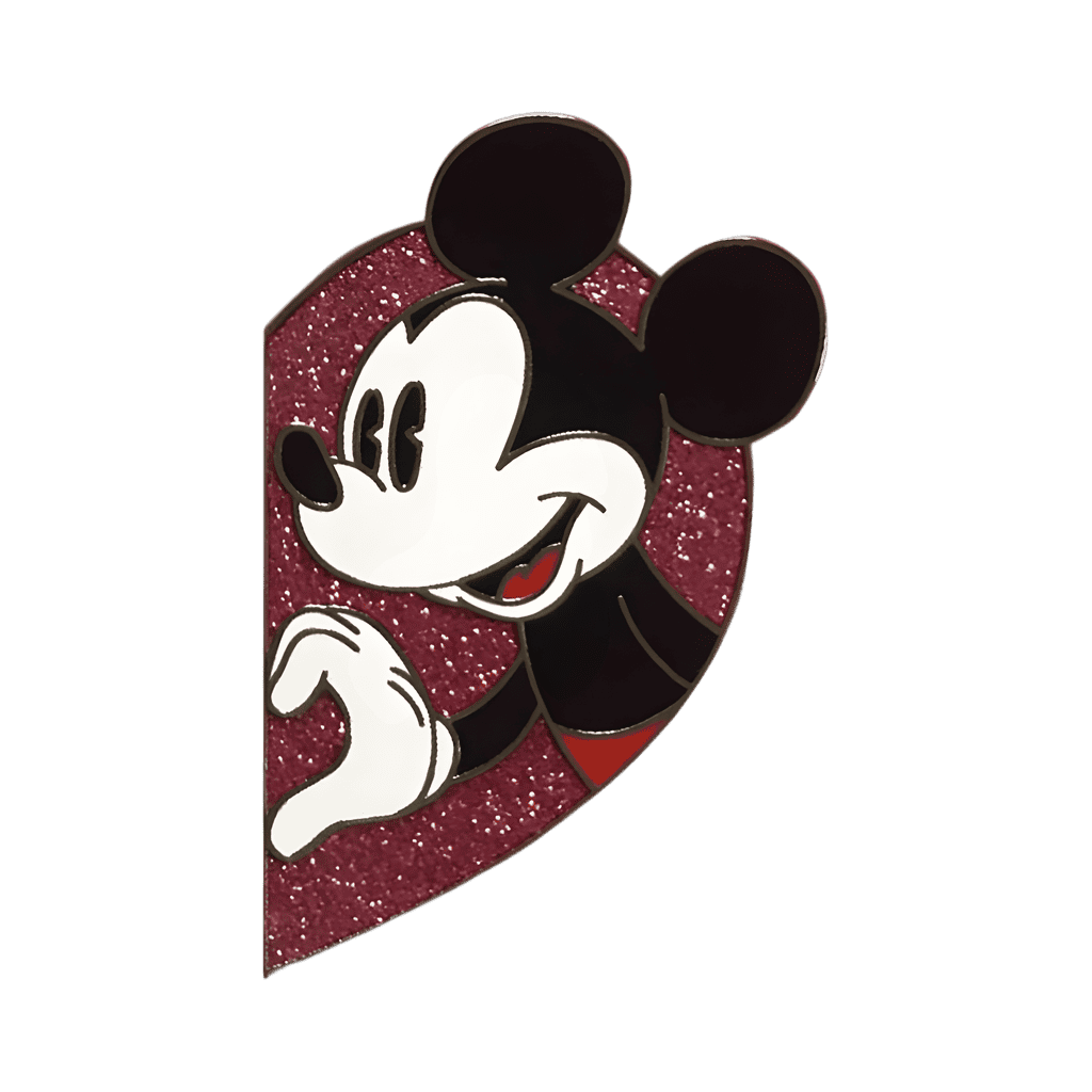 Mickey Mouse half heart Disney pin