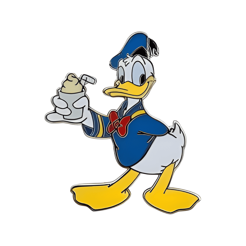 Iconic Park Snacks Booster Set - Donald with Dole Whip Pineapple Float Disney pin