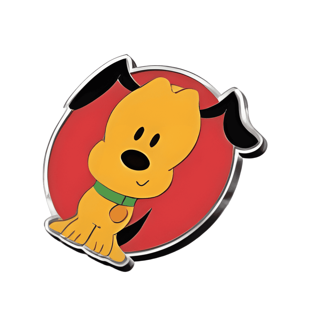 Mickey and Friends Chained Pin Set - Pluto Disney pin